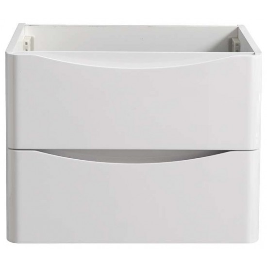 Fresca Tuscany 24" Glossy White Wall Hung Modern Bathroom Cabinet