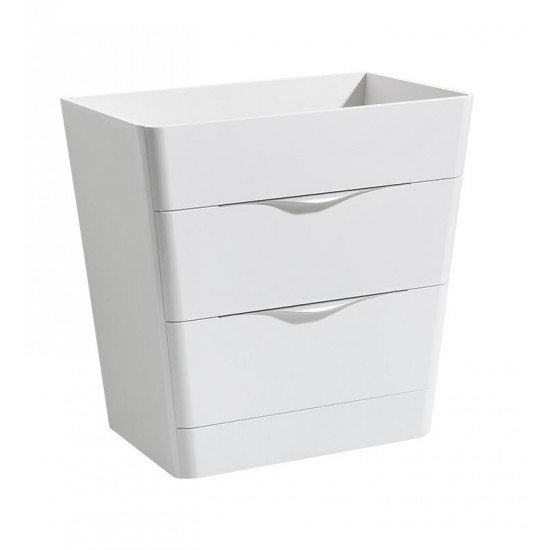 Fresca Milano 32" Glossy White Modern Bathroom Cabinet