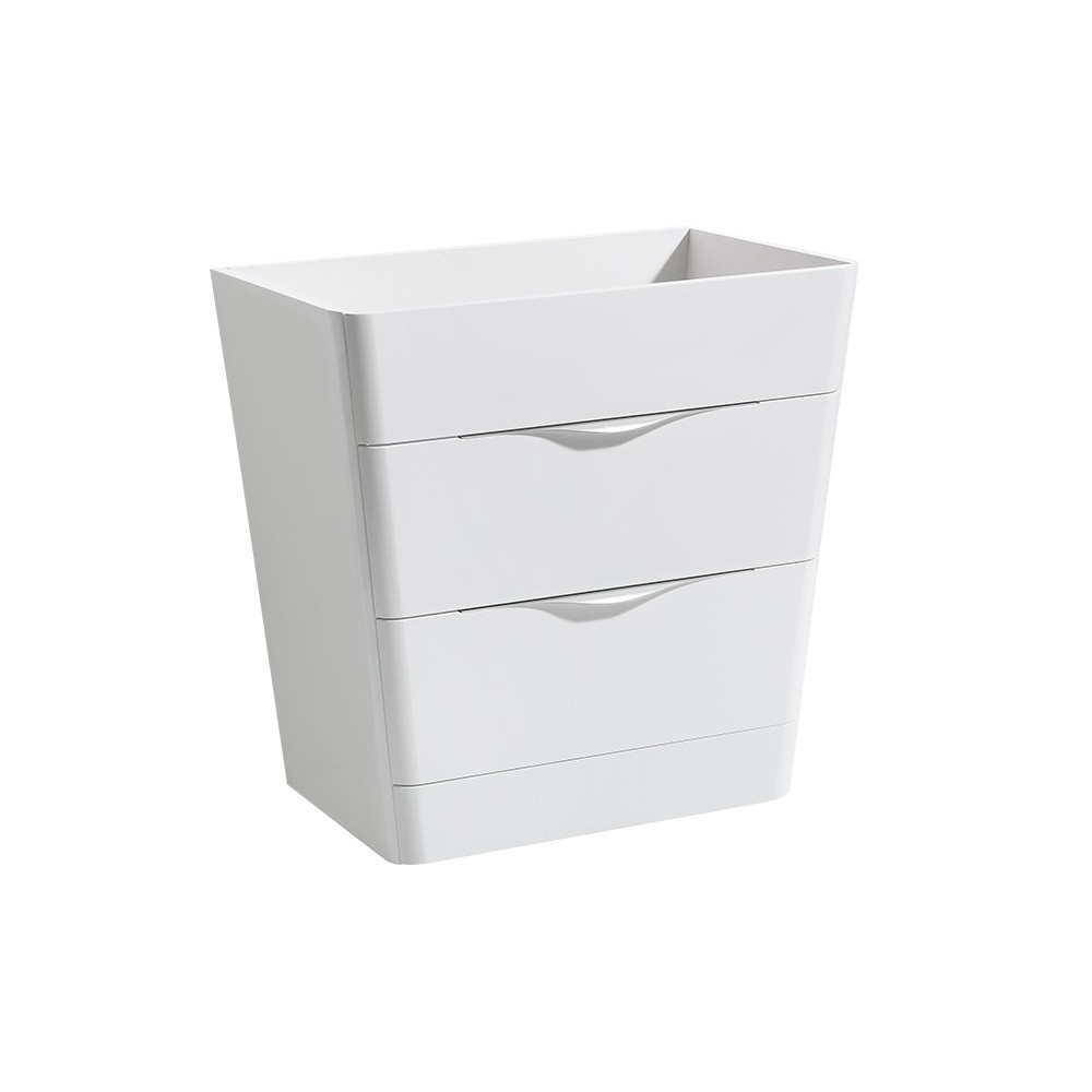 Fresca Milano 32" Glossy White Modern Bathroom Cabinet