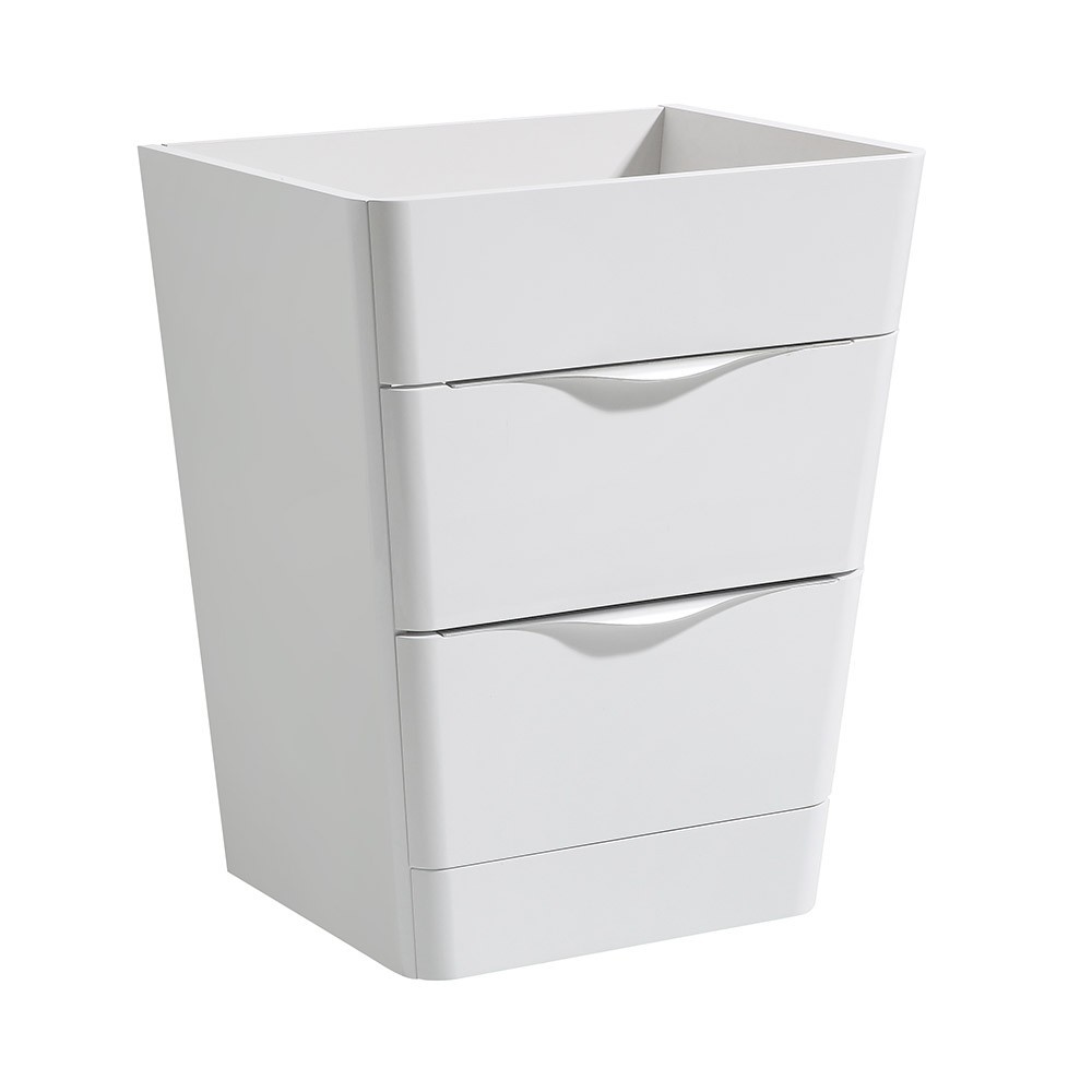 Fresca Milano 26" Glossy White Modern Bathroom Cabinet