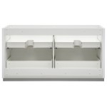 Valencia 60" Glossy White Free Standing Double Sink Modern Bathroom Cabinet