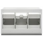 Valencia 48" Glossy White Free Standing Single Sink Modern Bathroom Cabinet