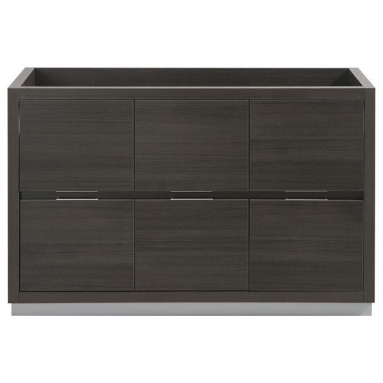 Fresca Valencia 48" Gray Oak Free Standing Single Sink Modern Bathroom Cabinet