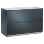 Valencia 48" Dark Slate Gray Free Standing Double Sink Modern Bathroom Cabinet