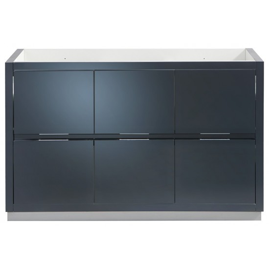 Valencia 48" Dark Slate Gray Free Standing Single Sink Modern Bathroom Cabinet