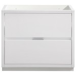 Fresca Valencia 36" Glossy White Free Standing Modern Bathroom Cabinet