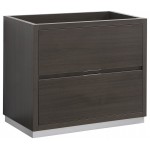 Fresca Valencia 36" Gray Oak Free Standing Modern Bathroom Cabinet