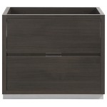 Fresca Valencia 36" Gray Oak Free Standing Modern Bathroom Cabinet