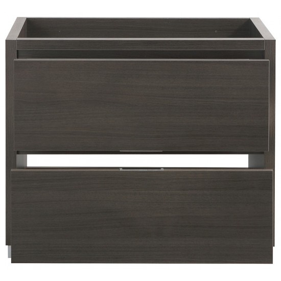 Fresca Valencia 36" Gray Oak Free Standing Modern Bathroom Cabinet