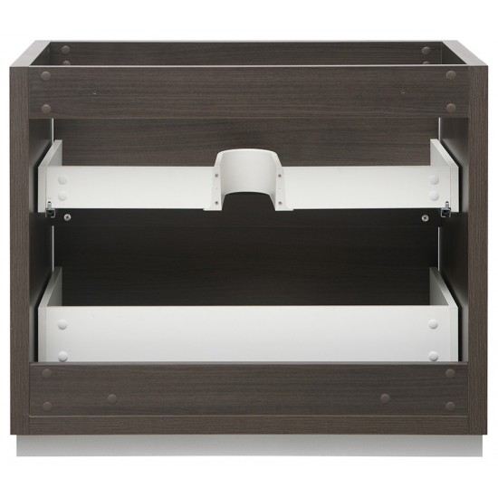 Fresca Valencia 36" Gray Oak Free Standing Modern Bathroom Cabinet