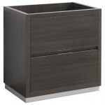 Fresca Valencia 30" Gray Oak Free Standing Modern Bathroom Cabinet