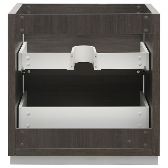 Fresca Valencia 30" Gray Oak Free Standing Modern Bathroom Cabinet