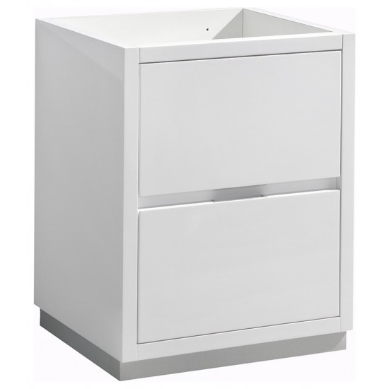 Fresca Valencia 24" Glossy White Free Standing Modern Bathroom Cabinet