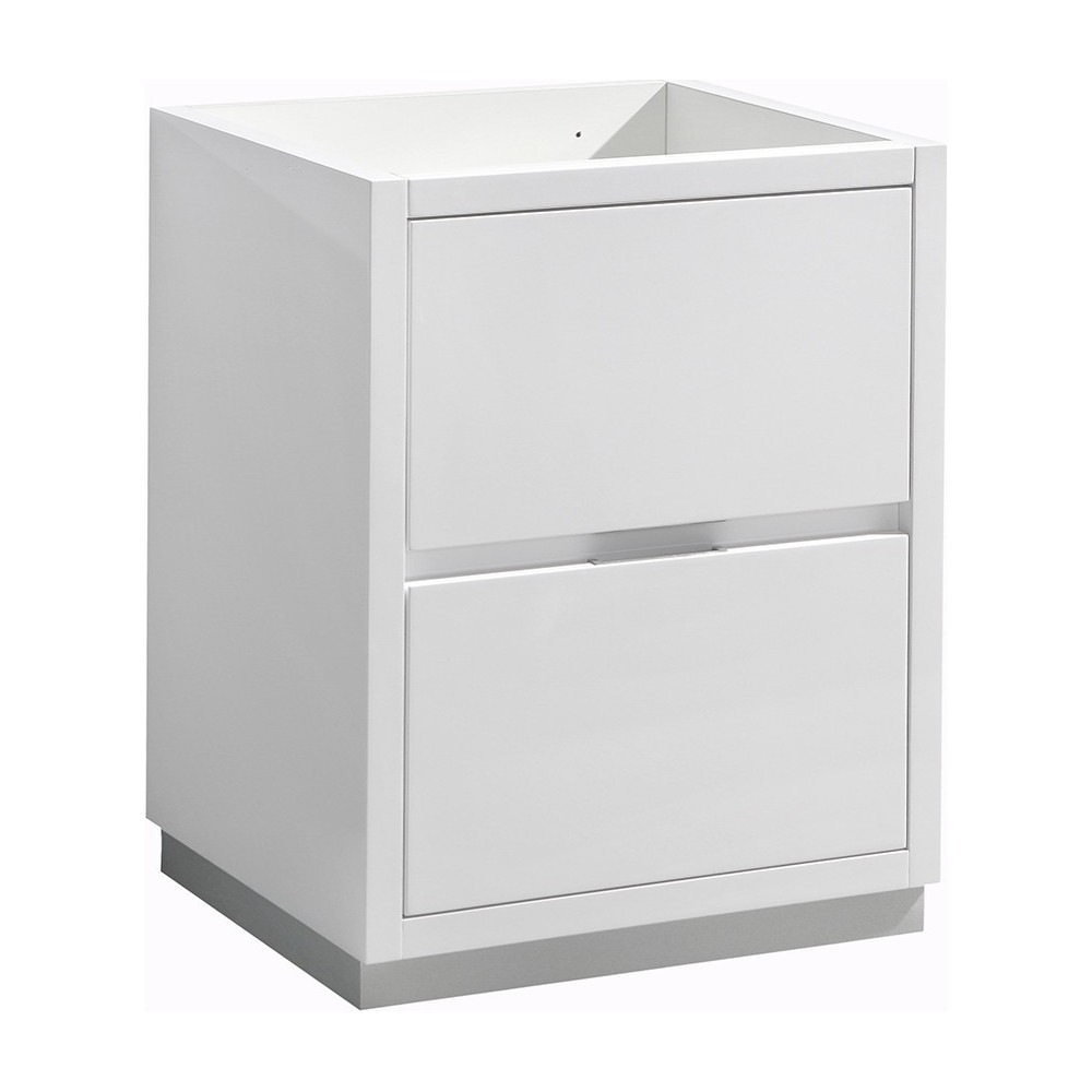 Fresca Valencia 24" Glossy White Free Standing Modern Bathroom Cabinet