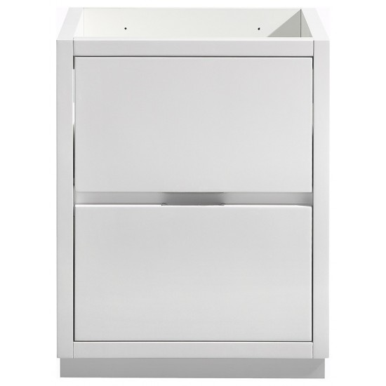 Fresca Valencia 24" Glossy White Free Standing Modern Bathroom Cabinet