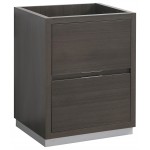 Fresca Valencia 24" Gray Oak Free Standing Modern Bathroom Cabinet