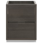 Fresca Valencia 24" Gray Oak Free Standing Modern Bathroom Cabinet