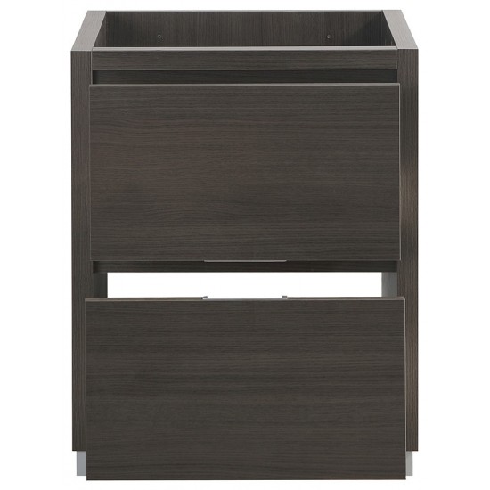 Fresca Valencia 24" Gray Oak Free Standing Modern Bathroom Cabinet