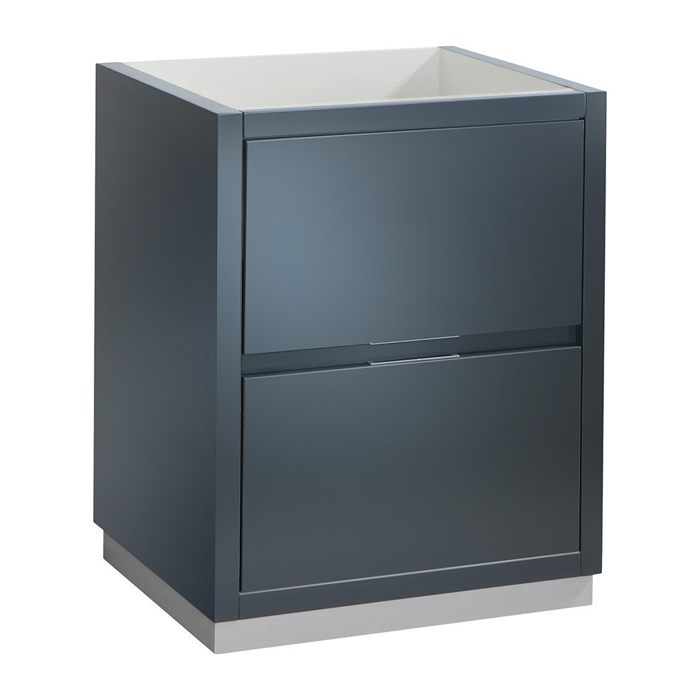 Fresca Valencia 24" Dark Slate Gray Free Standing Modern Bathroom Cabinet