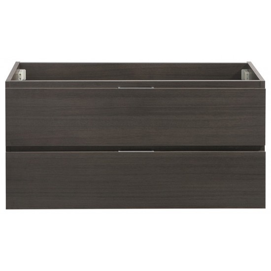 Fresca Valencia 40" Gray Oak Wall Hung Modern Bathroom Cabinet