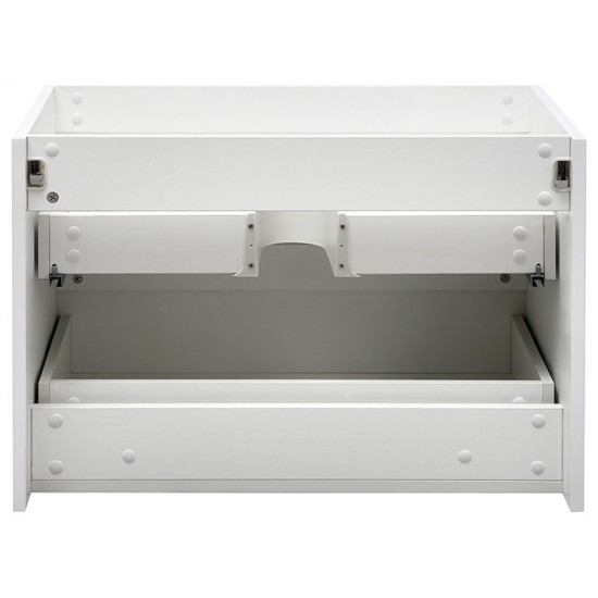 Fresca Valencia 30" Glossy White Wall Hung Modern Bathroom Cabinet