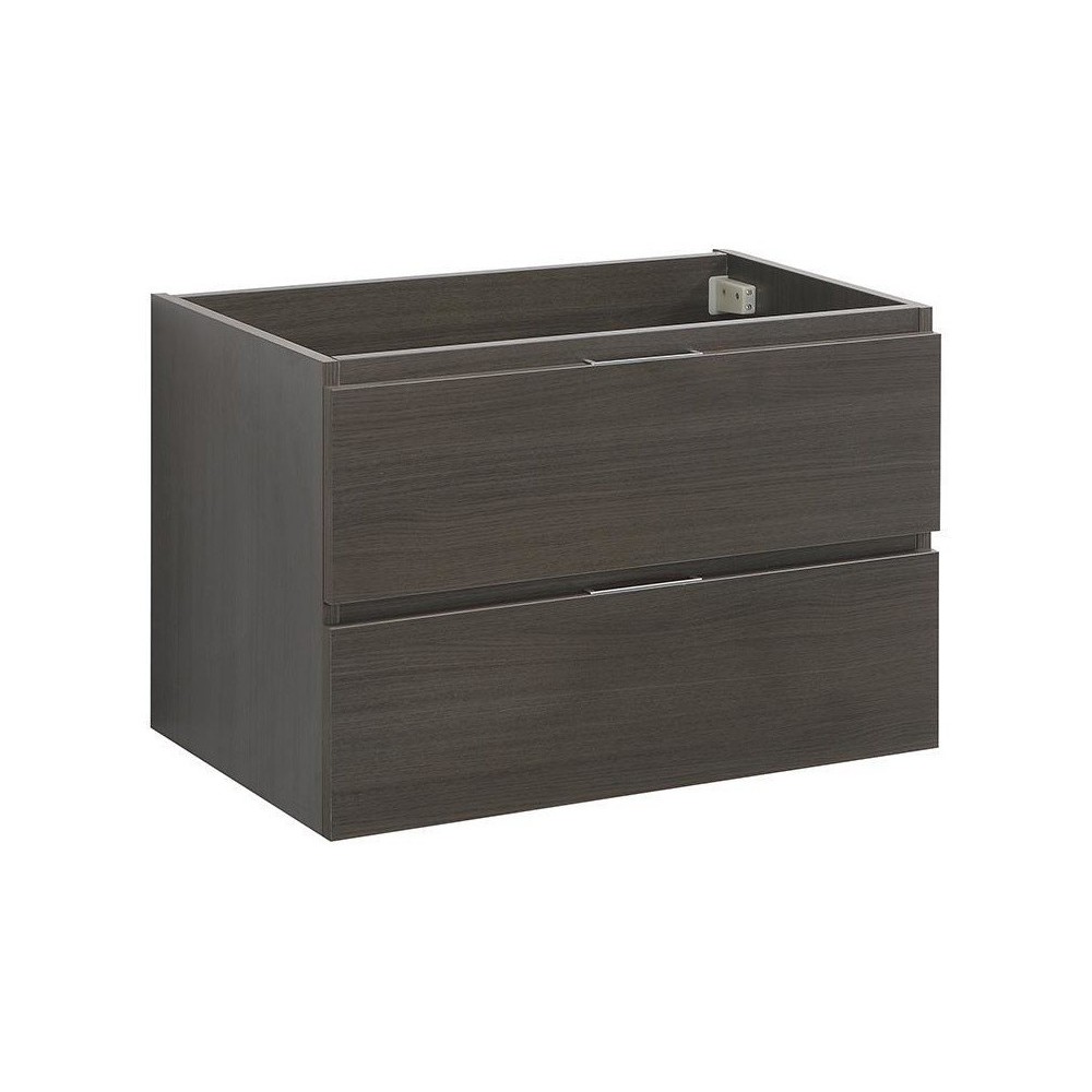 Fresca Valencia 30" Gray Oak Wall Hung Modern Bathroom Cabinet