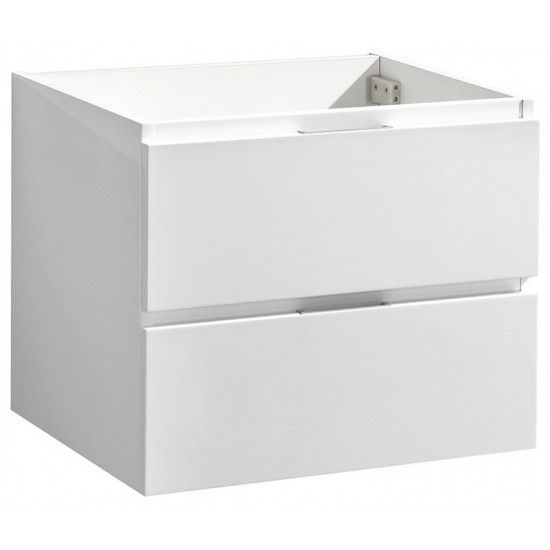 Fresca Valencia 24" Glossy White Wall Hung Modern Bathroom Cabinet