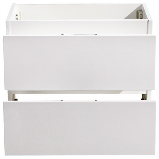 Fresca Valencia 24" Glossy White Wall Hung Modern Bathroom Cabinet