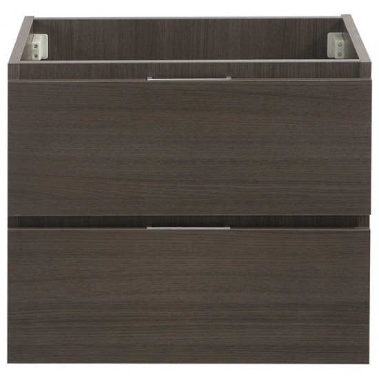 Fresca Valencia 24" Gray Oak Wall Hung Modern Bathroom Cabinet