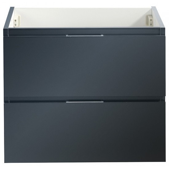 Fresca Valencia 24" Dark Slate Gray Wall Hung Modern Bathroom Cabinet