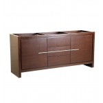 Fresca Allier 72" Wenge Brown Modern Double Sink Bathroom Cabinet