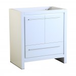 Fresca Allier 30" White Modern Bathroom Cabinet