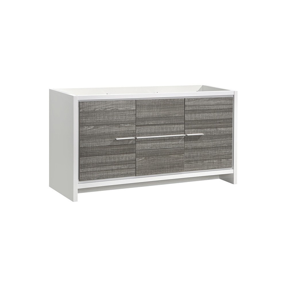 Fresca Allier Rio 60" Ash Gray Single Sink Modern Bathroom Cabinet