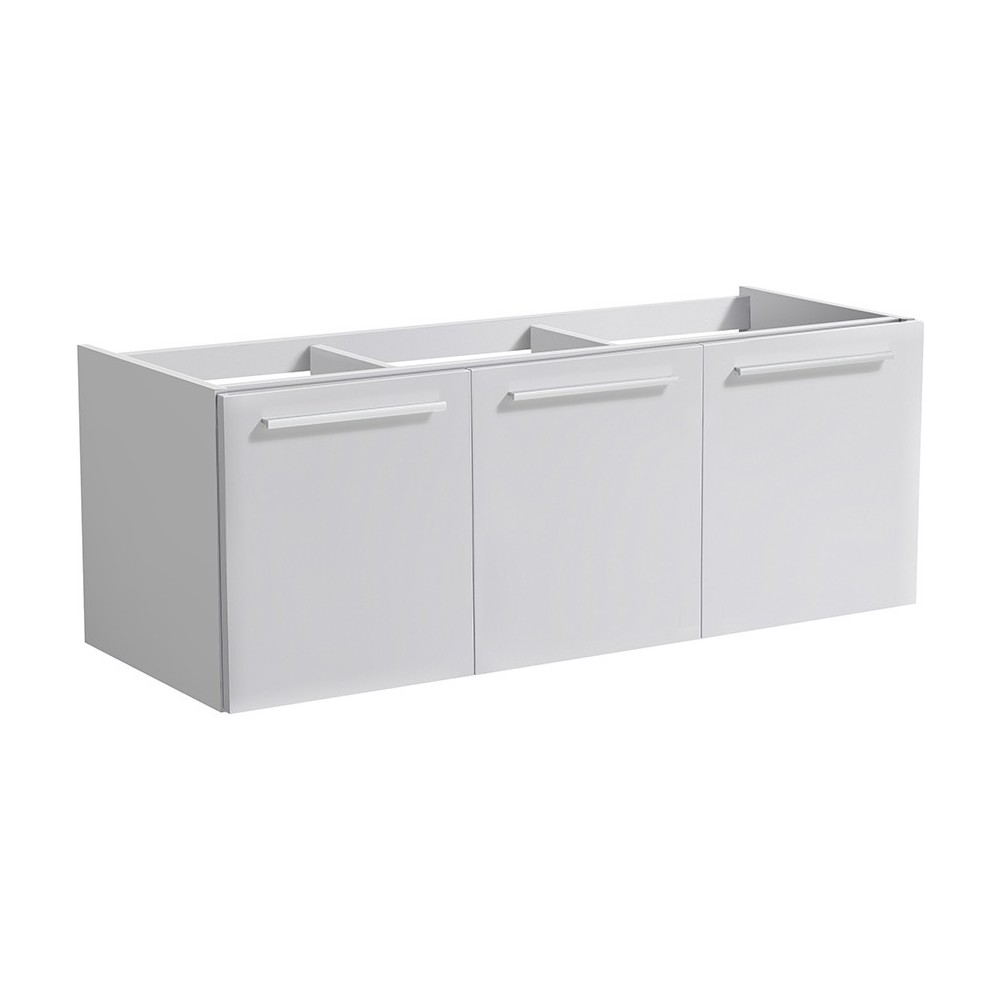 Fresca Vista 48" White Wall Hung Modern Bathroom Cabinet