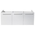 Fresca Vista 48" White Wall Hung Modern Bathroom Cabinet