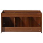 Fresca Vista 48" Teak Wall Hung Modern Bathroom Cabinet