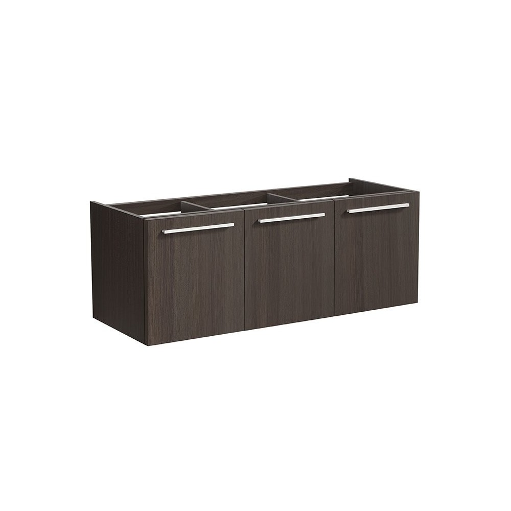 Fresca Vista 48" Gray Oak Wall Hung Double Sink Modern Bathroom Cabinet Fresca Vista 48" Gray Oak Wall Hung Double Sink Modern Bathroom Cabinet