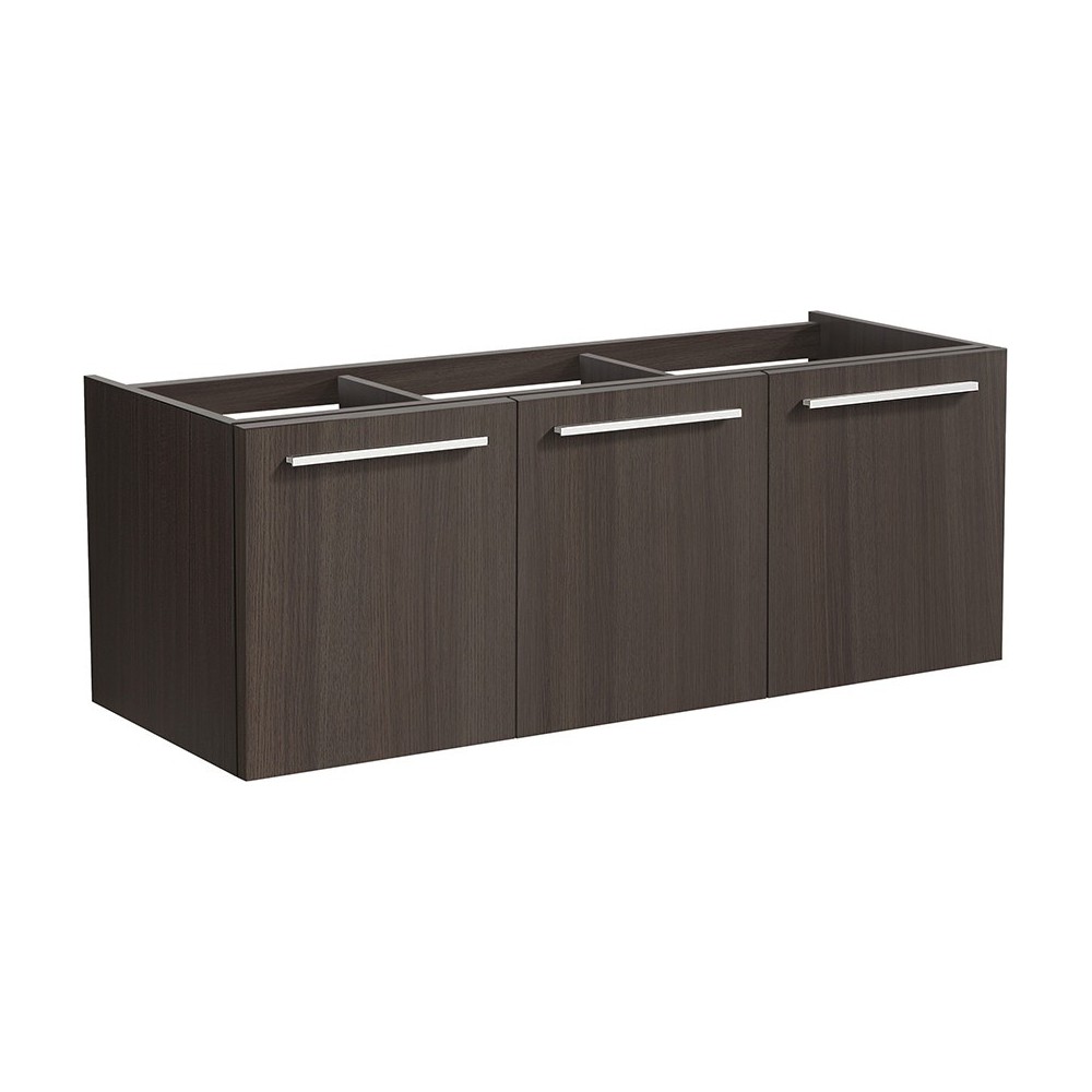 Fresca Vista 48" Gray Oak Wall Hung Modern Bathroom Cabinet