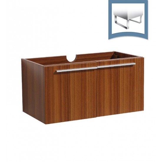 Fresca Vista 36" Teak Modern Bathroom Cabinet