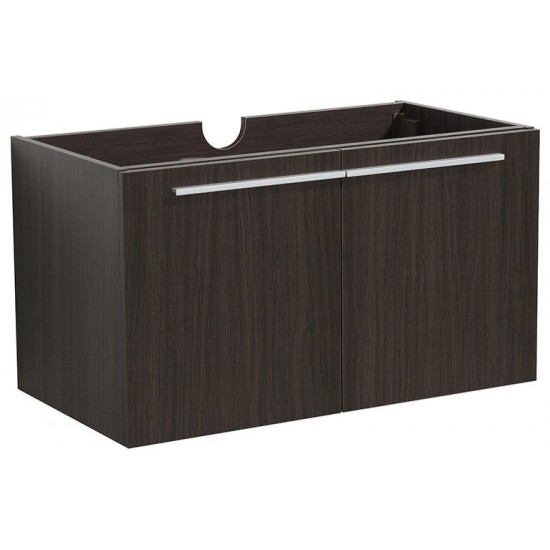 Fresca Vista 36" Black Modern Bathroom Cabinet, FCB8090GO