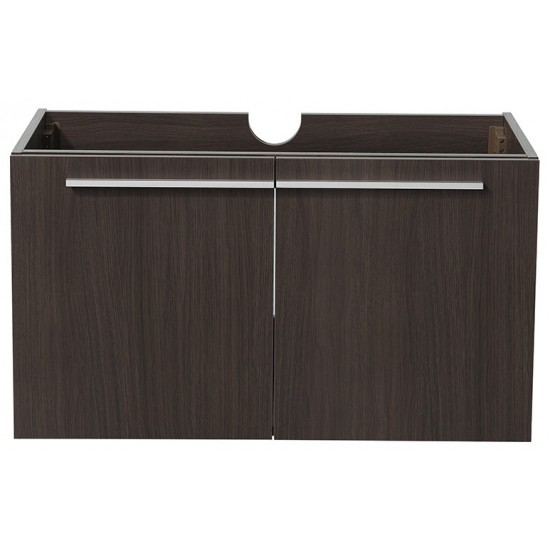 Fresca Vista 36" Black Modern Bathroom Cabinet, FCB8090GO