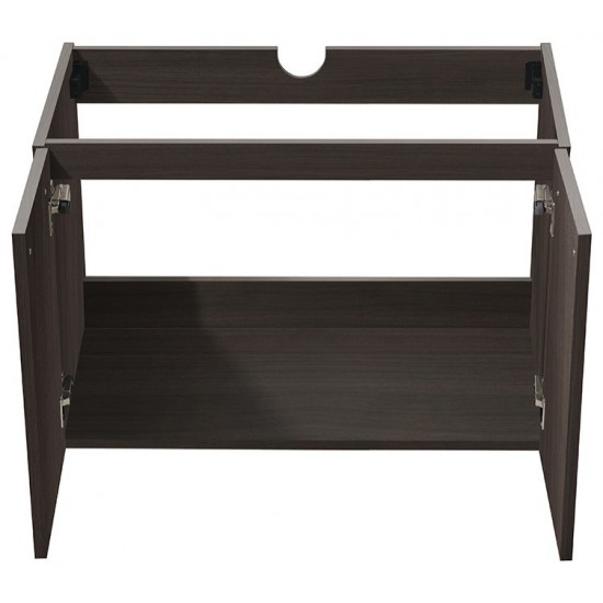 Fresca Vista 36" Black Modern Bathroom Cabinet, FCB8090GO