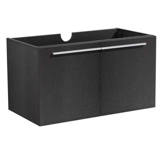 Fresca Vista 36" Black Modern Bathroom Cabinet, FCB8090BW