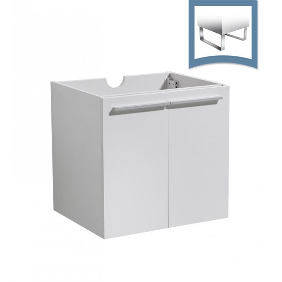 Fresca Alto 23" White Modern Bathroom Cabinet