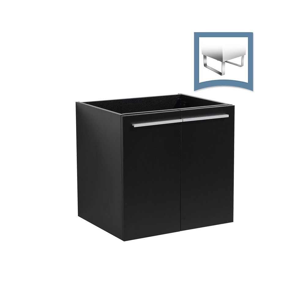 Fresca Alto 23" Black Modern Bathroom Cabinet Fresca Alto 23" Black Modern Bathroom Cabinet