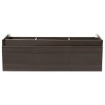 Fresca Mezzo 60" Gray Oak Wall Hung Single Sink Modern Bathroom Cabinet