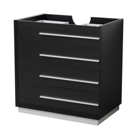 Fresca Livello 30" Black Modern Bathroom Cabinet