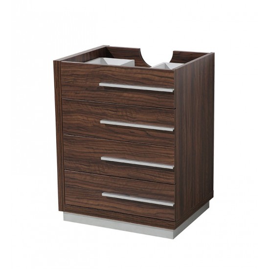 Fresca Livello 24" Walnut Modern Bathroom Cabinet