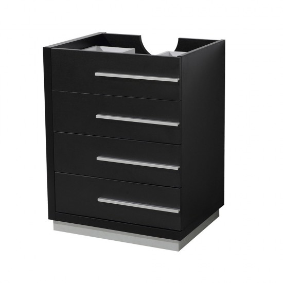 Fresca Livello 24" Black Modern Bathroom Cabinet