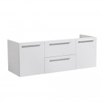 Fresca Opulento 54" White Modern Double Sink Cabinet